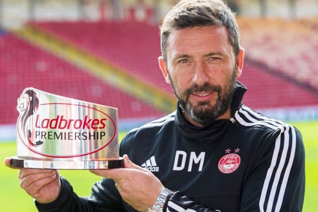 Manager of the month Derek McInnes. Picture: SNS