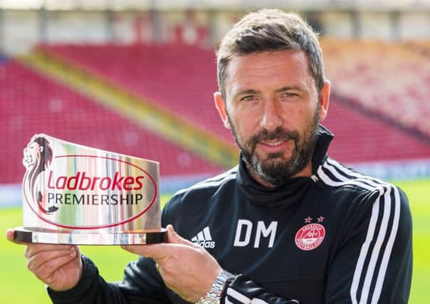 Manager of the month Derek McInnes. Picture: SNS