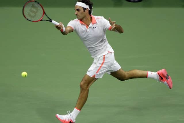 Roger Federer has yet to drop a set at the US Open on his way to today's all-Swiss semi-final meeting with Stan Wawrinka. Picture: AP