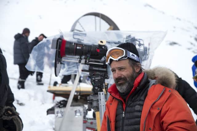 Director Baltasar Kormakur on the set of Everest. Picture: Jason Boland
