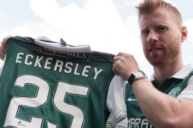 Adam Eckersley has joined Hibs on a short-term deal. Picture: hibernianfc.co.uk