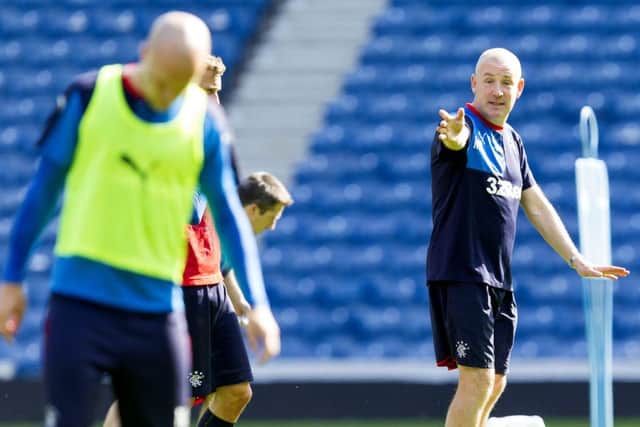 Mark Warburton believes he already has a number of players capable of competing at Premiership level. Picture: SNS
