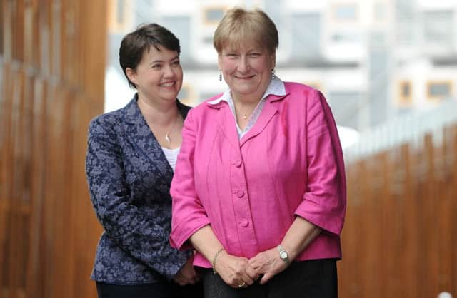 Ruth Davidson, pictured with Annabel Goldie, has a real chance to re-energise the Tories north of the Border. Picture: Neil Hanna