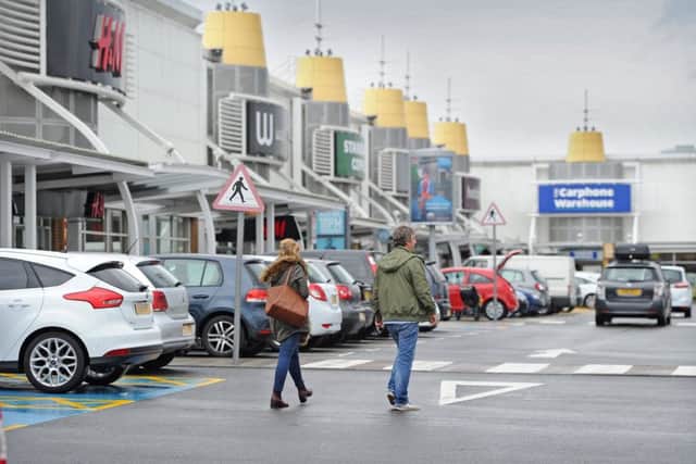 Footfall in Scottish retail parks jumped 8 per cent in August, well ahead of the year-on-year average of 1.7 per cent for the UK. Picture: Neil Hanna