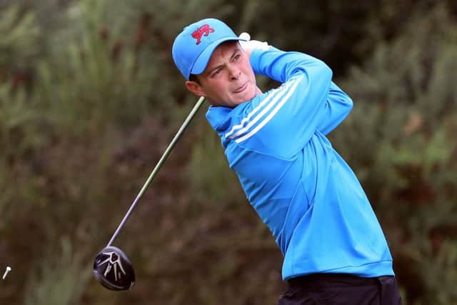Jack McDonald from Great Britain and Ireland tees off the second during day one of the Walker Cup at Royal Lytham & St Annes Golf Club, Lytham St Annes. PRESS ASSOCIATION Photo. Picture date: Saturday September 12, 2015. See PA story GOLF Walker Cup. Photo credit should read: Peter Byrne/PA Wire.