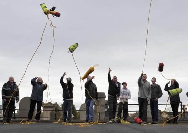 Throw lines are used to help people in an emergency. Picture: Stuart Cobley