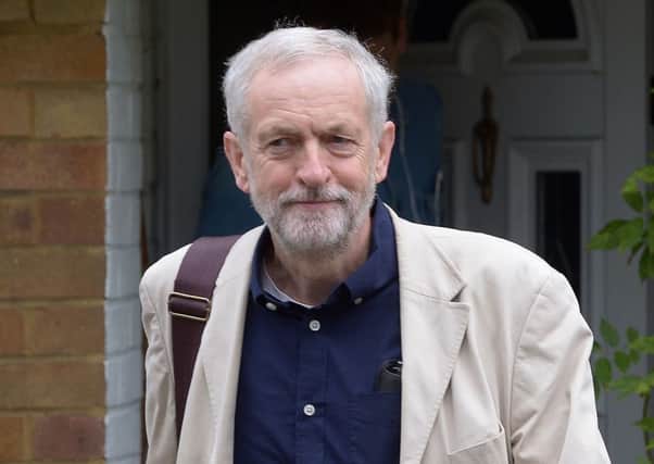 Jeremy Corbyn leaves his home in north London a day after becoming Labour Party leader. Picture: PA