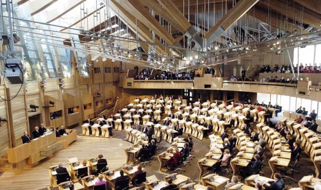 The debating chamber at Holyrood. Picture: PA