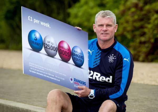 Ian Durrant, promoting the Rangers Lotto yesterday, says the new management at Ibrox are living up to their promises. Picture: SNS