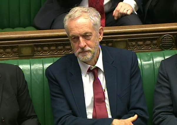 Labour party leader Jeremy Corbyn during the debate on the Trade Union Bill. Picture: PA