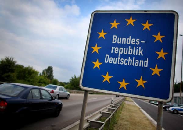 Germany is to reinstate controls at the  border with Austria as Europe's top economy struggles to cope with a record influx of refugees. Picture: AFP/Getty Images