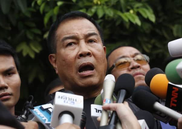 Thai police chief Somyot Poompanmoung broke silence on link. Picture: AP