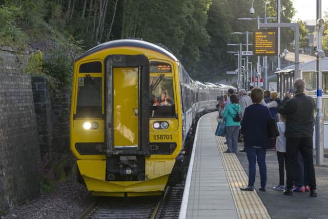 Borders Railway service opens to the paying public. Picture: Ian Rutherford.