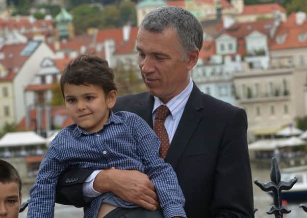 Brett King described his son Ashya's recovery as 'a miracle' after treatment in the Czech Republic. Picture: AFP