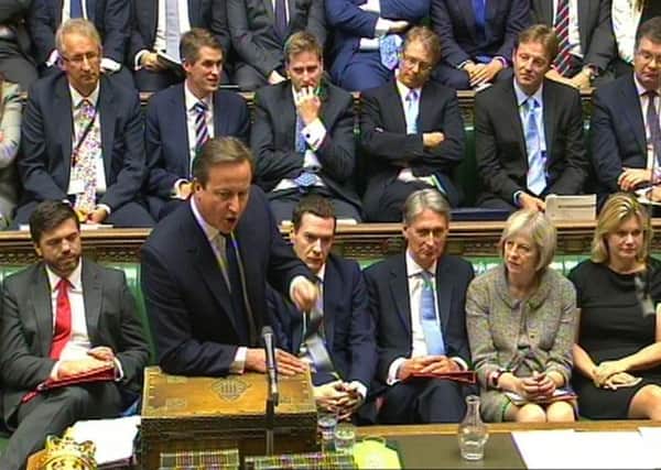 Prime Minister David Cameron speaks during Prime Minister's Questions in the House of Commons, London. Picture: PA