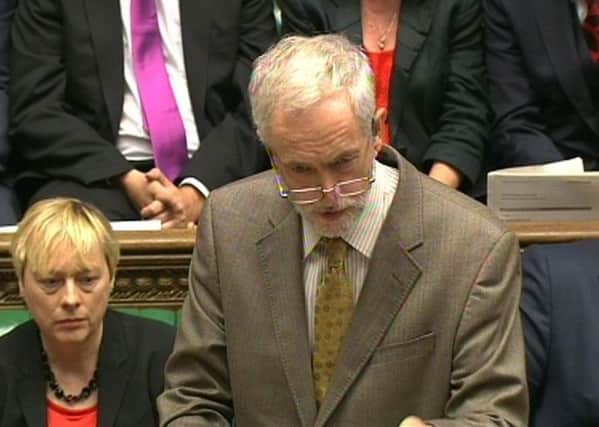 Labour leader Jeremy Corbyn during his first PMQs session. Picture: PA