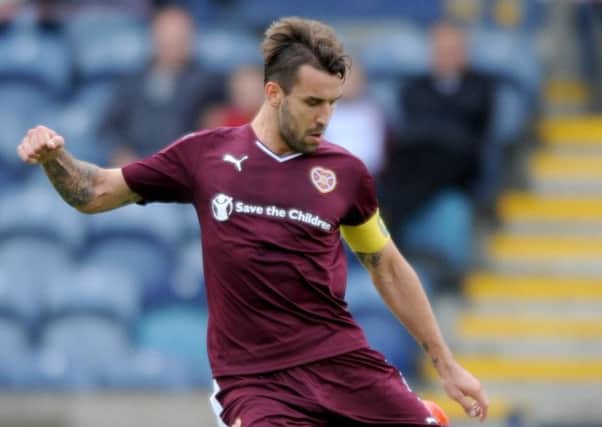 Blazej Augustyn was on the bench for Hearts' loss at Inverness last week. Picture: Jane Barlow