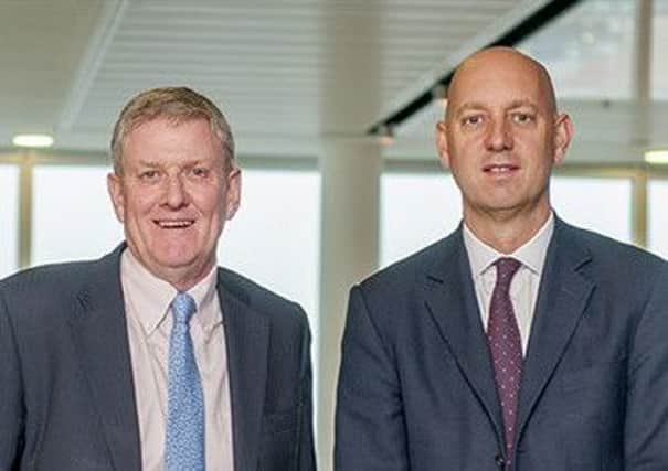 Gordon Keyden, left, managing partner at Simpson & Marwick with James Burns, senior partner at Clyde & Co