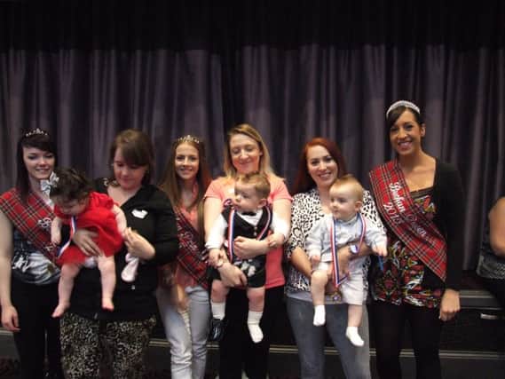 Mums and babies at this year's Scottish Week Baby Show.