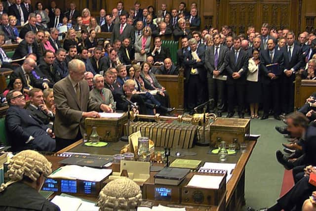 Jeremy Corbyn during Prime Minister's Questions. Picture: Getty