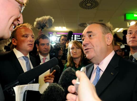 Alex Salmond pictured during the Scottish independence referendum. Picture: Lisa Ferguson