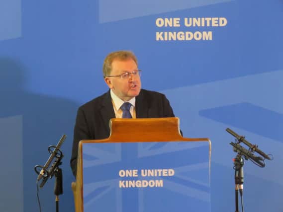 David Mundell complained about mixed messages from the SNP and urged Sturgeon to come clean. Picture: Contributed