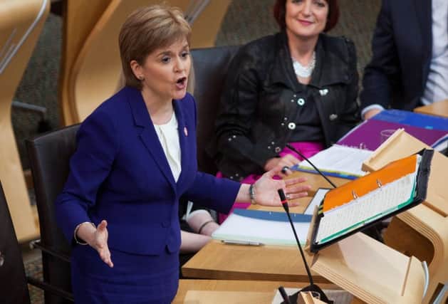 First Minister Nicola Sturgeon told the Holyrood parliament that opponents of another independence poll fear the verdict of the Scottish people. Picture: Hemedia