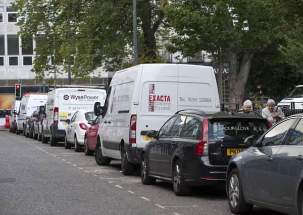 Tradespeople in Edinburgh have to stump up £1,000 a year for parking permits, the second-highest figure in the UK. Picture: Lesley Martin