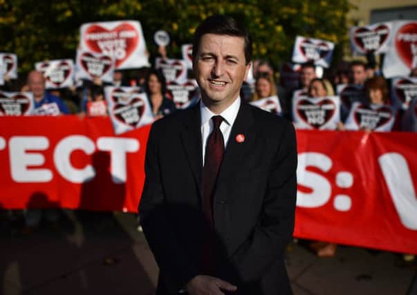 Douglas Alexander was one of the 'big beasts' who paid the price for their involvement in Better Together. Picture: AFP/Getty Images