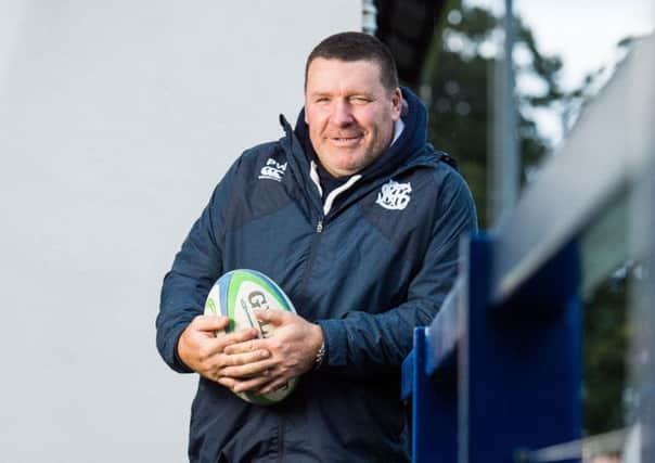 Coach Peter Wright at Selkirk Rugby Club. Picture: Ian Georgeson