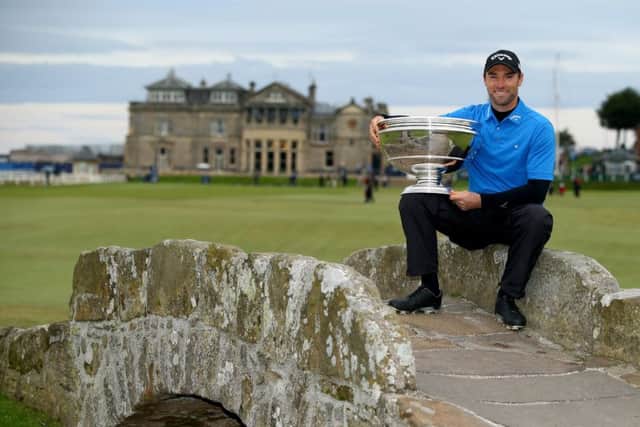 Last year's winner Oliver Wilson at The Old Course, St Andrews. Picture: Getty