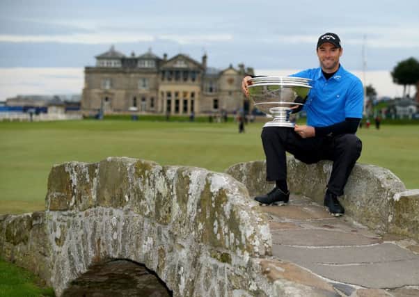 Last year's winner Oliver Wilson at The Old Course, St Andrews. Picture: Getty