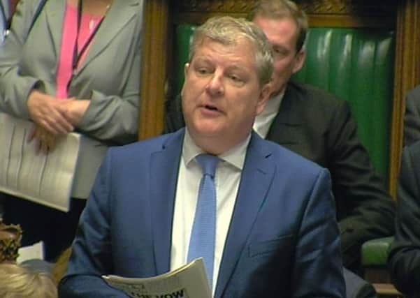 SNP Westminster leader Angus Robertson speaks during Prime Minister's Questions in the House of Commons on Wednesday. Picture: PA