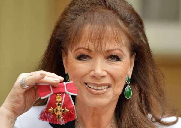 Jackie Collins, English-born novelist credited as being the creator of the bonkbuster genre. Picture: PA