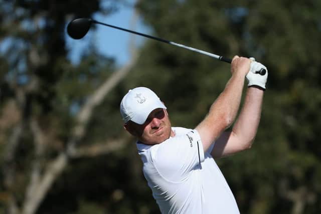West Linton's Gareth Wright in action in the last-day singles in the 27th PGA Cup in California Picture: Getty Images