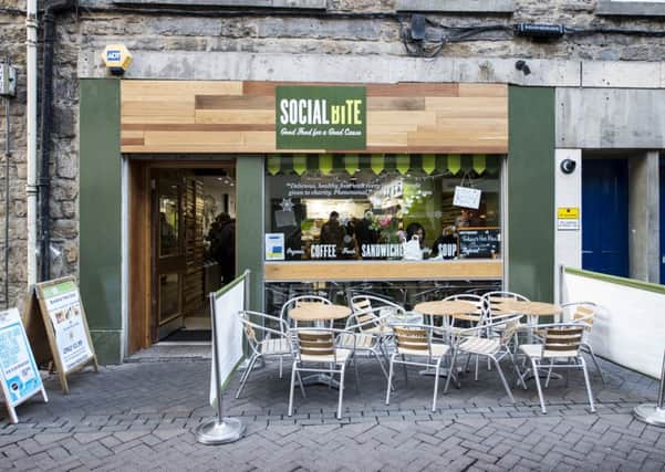 The Social Bite branch on Rose Street, Edinburgh. Picture: Ian Georgeson