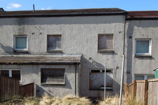 An abandoned house in West Lothian that was subsequently restored by the Scottish Empty Homes Partnership