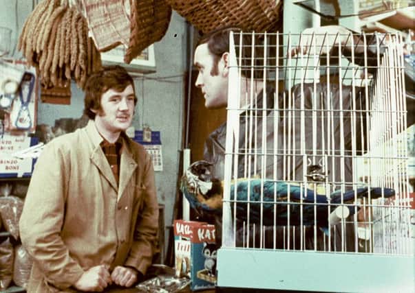 Monty Python's Flying Circus - John Cleese and Michael Palin in the Dead Parrot sketch. Picture: Contributed