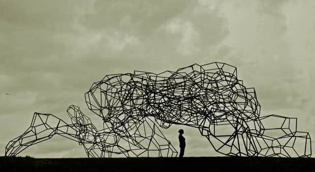Firmament by Antony Gormley, displayed at Jupiter Artland in 2009. Picture: Neil Hanna