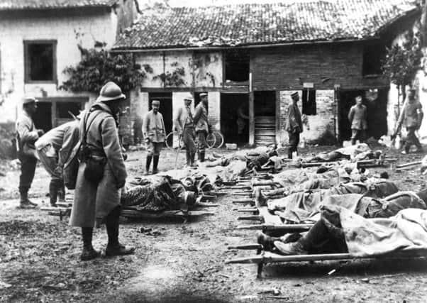 The bloody aftermath of the battle. Picture: Hulton Archive/Getty Images