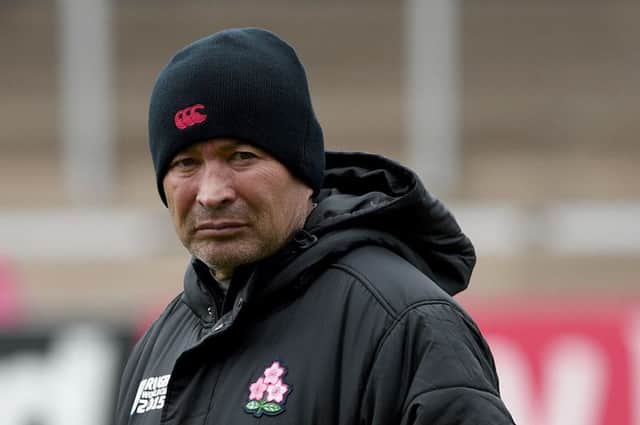 Eddie Jones: Japan coach says the pressure is all on Scotland. Picture: AFP/Getty