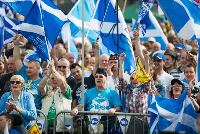 Thousands turned out for the Hope over Fear rally in Glasgow last weekend. Picture: John Devlin