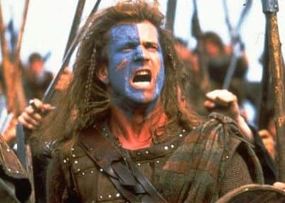 Mel Gibson as William Wallace in Braveheart. Picture: Contributed