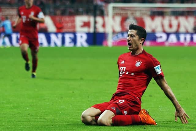 Robert Lewandowksi scored five goals in nine minutes. Picture: Getty
