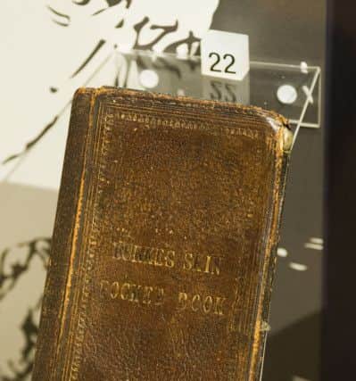The pocket book made from Burkes skin. Picture: Steven Scott Taylor