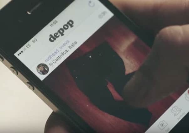 Depop is an online auction app that positions itself somewhere between eBay and Instagram. Picture: YouTube