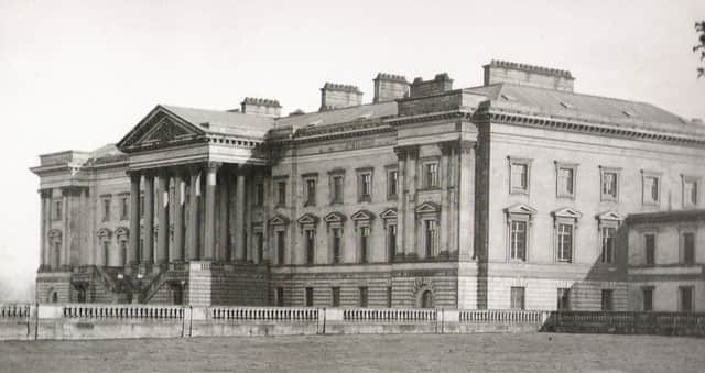 The north frontage of Hamilton Palace, which was demolished in 1927