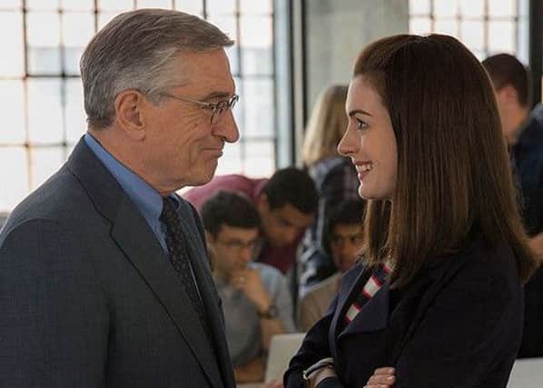 Robert De Niro and Anne Hathaway co-star in The Intern. Picture: YouTube