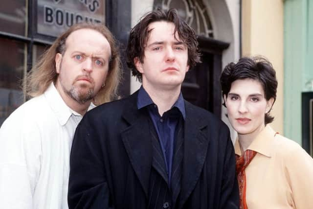 Bill Bailey, left, in Black Books. Picture: C4