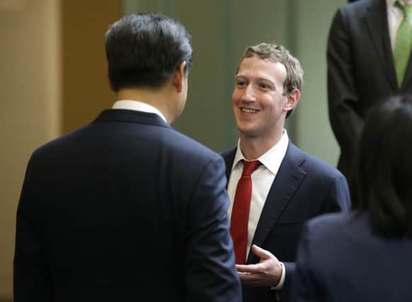 Xi Jinping meets Facebook chief executive Mark Zuckerberg. Picture: AP